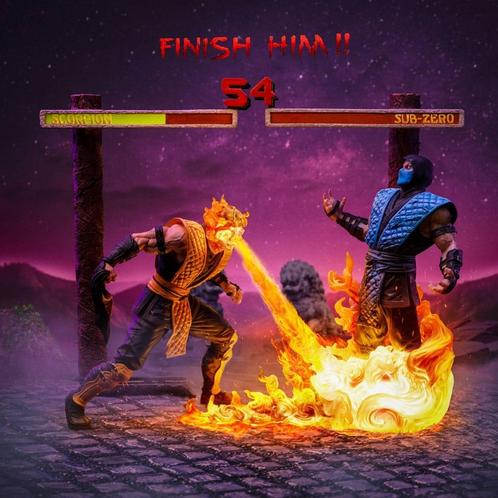 Mortal Kombat Deluxe Art Scale Statue 1/10 Scorpion Fatality, Verzamelen, Film en Tv, Ophalen of Verzenden