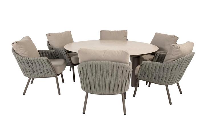 Taste by 4 Seasons Cannes low dining set terre met Donato, Jardin & Terrasse, Ensembles de jardin