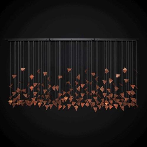 Kroonluchter - Staal - HERFST 3 rust LGH0941, Antiek en Kunst, Antiek | Verlichting