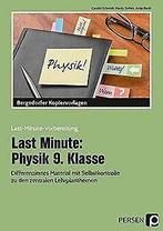 Last Minute: Physik 9. Klasse: Differenziertes Mate...  Book, Boeken, Carolin Schmidt, Zo goed als nieuw, Verzenden