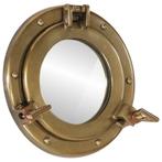 vidaXL Wandspiegel patrijspoort Ø23 cm aluminium en glas, Huis en Inrichting, Woonaccessoires | Spiegels, Verzenden, Nieuw