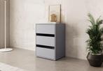 Meubella | Ladekast grijs 51x40x71 cm - 3 lades | Modern, Huis en Inrichting, Kasten | Overige, Verzenden, Nieuw