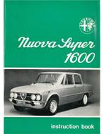 1975 ALFA ROMEO GIULIA NUOVA SUPER 1600 INSTRUCTIEBOEKJE