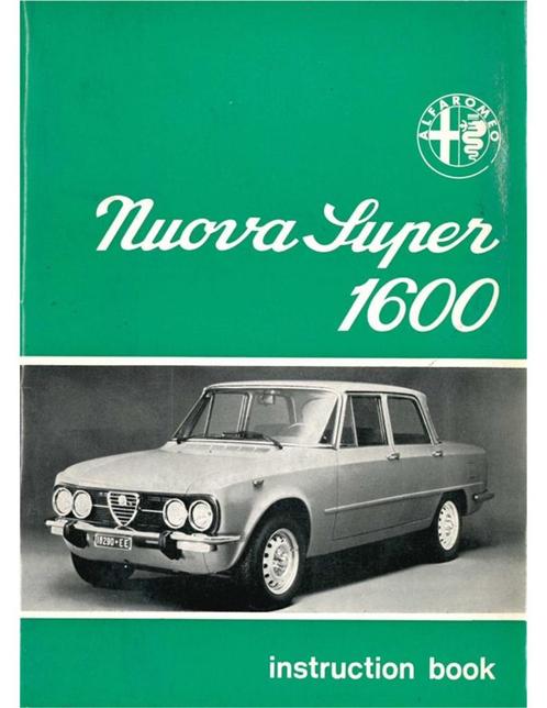 1975 ALFA ROMEO GIULIA NUOVA SUPER 1600 INSTRUCTIEBOEKJE, Autos : Divers, Modes d'emploi & Notices d'utilisation