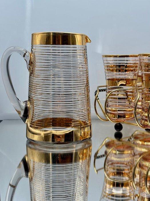 De Rupel Boom Glasfabriek - Service de boisson pour 6 (8) -, Antiek en Kunst, Antiek | Glaswerk en Kristal