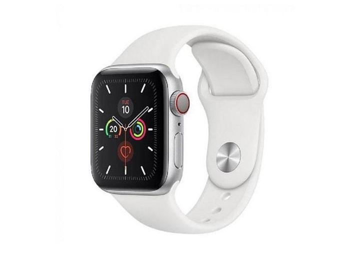 Refurbished Apple Watch Series 5 - Smartwatch - GPS - Zilver, Handtassen en Accessoires, Smartwatches, Zo goed als nieuw, Verzenden