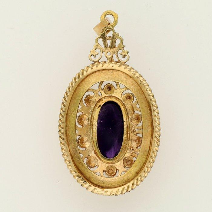Pendentif - 14 carats Or jaune - 4.10ct. tw. Améthyste, Bijoux, Sacs & Beauté, Bijoux anciens