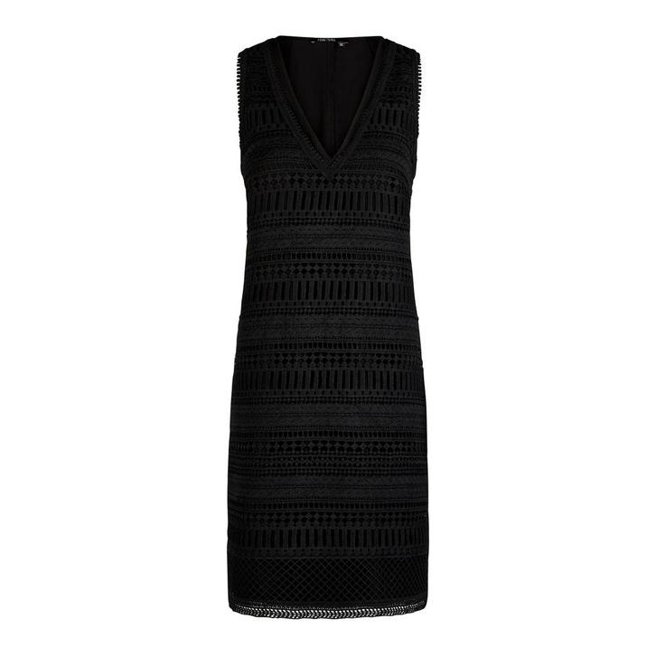 Marc Aurel • zwarte crochet jurk • 36, Kleding | Dames, Truien en Vesten, Zwart, Nieuw, Maat 36 (S), Verzenden