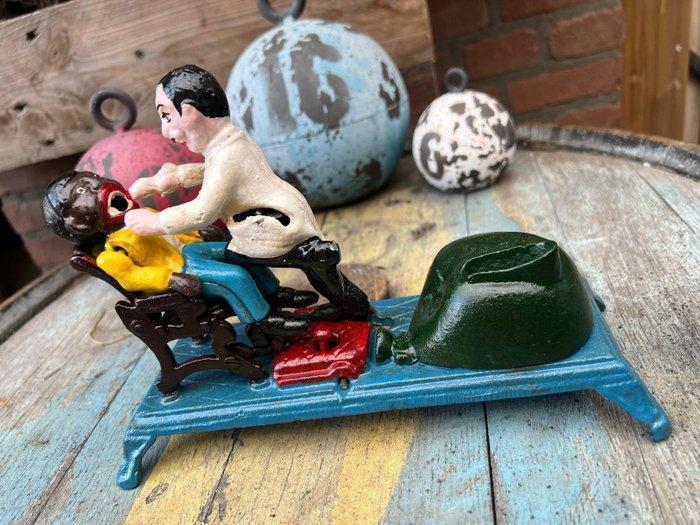 Figuur - Dentist mechanical bank - Gietijzer, Antiquités & Art, Curiosités & Brocante