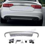 S5 Look Diffuser + Uitlaat sierstukken voor Audi A5 8T Sport, Ophalen of Verzenden