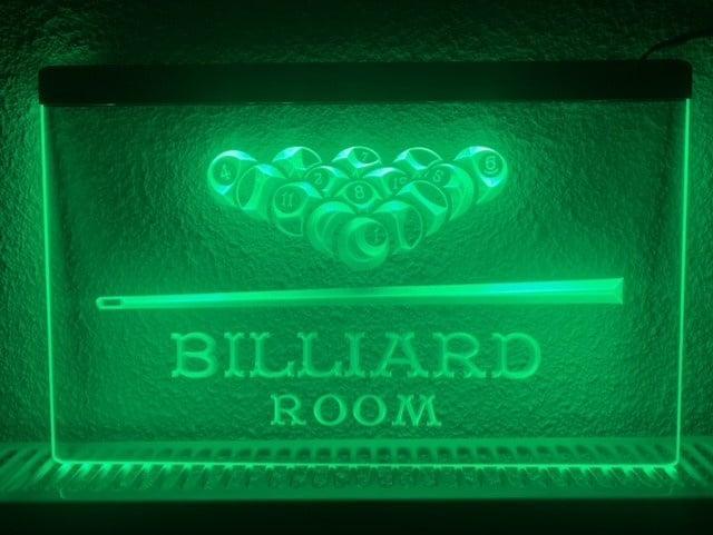 Biljard biljart billiard room neon bord lamp LED verlichting, Huis en Inrichting, Lampen | Overige, Nieuw, Verzenden