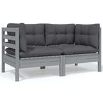 Tuinbank Grijs Grenenhout | Retour Deal | -60%, Verzenden, Nieuw, Hout