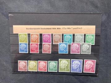 Allemagne, République Fédérale 1954/1958 - Timbres-primes