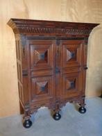 Kast - Gelderse kussenkast ca. 1650 - Eik, Ebbenhout - Zeer