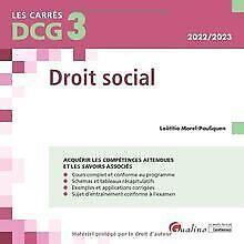 DCG 3 - Droit social: Cours et applications corrigé...  Book, Livres, Livres Autre, Envoi