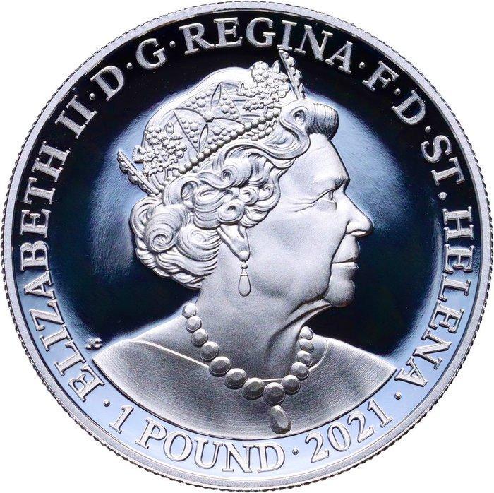Sint-Helena. 1 Pound / Livre 2021 Napoleon Bonaparte -, Postzegels en Munten, Munten | Europa | Niet-Euromunten