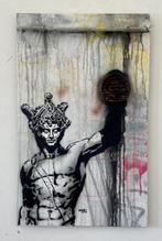 Mart Signed - the Medusa head in the wall, Antiek en Kunst, Kunst | Schilderijen | Modern