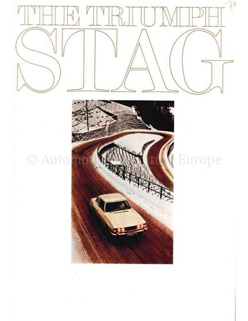 1971 TRIUMPH STAG BROCHURE ENGELS, Boeken, Auto's | Folders en Tijdschriften