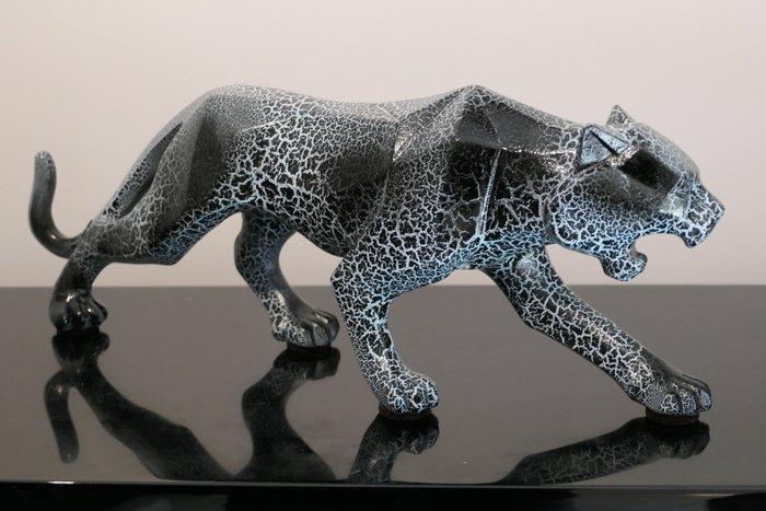 RichART - Panthère version noir / bleu crackle, Antiek en Kunst, Kunst | Designobjecten