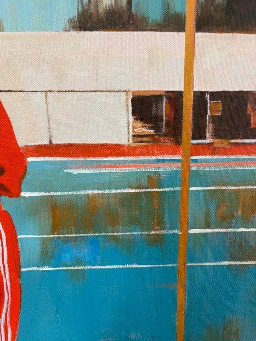 Billy - Tennis club, Antiek en Kunst, Kunst | Schilderijen | Modern