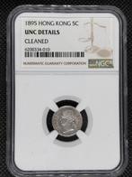 Hong Kong britannique. Victoria. 5 Cents 1895 NGC UNC (Sans, Postzegels en Munten