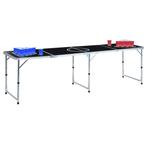 vidaXL Bierpongtafel met bekers en ballen inklapbaar 240 cm, Hobby en Vrije tijd, Verzenden, Nieuw