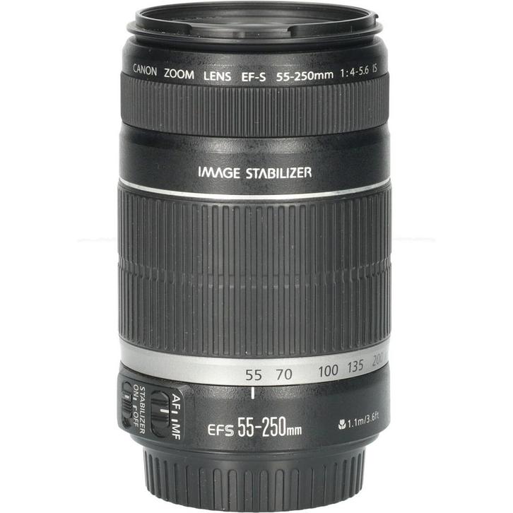 Tweedehands Canon EF-s 55-250mm f/4.0-5.6 IS CM5133, Audio, Tv en Foto, Foto | Lenzen en Objectieven, Overige typen, Gebruikt