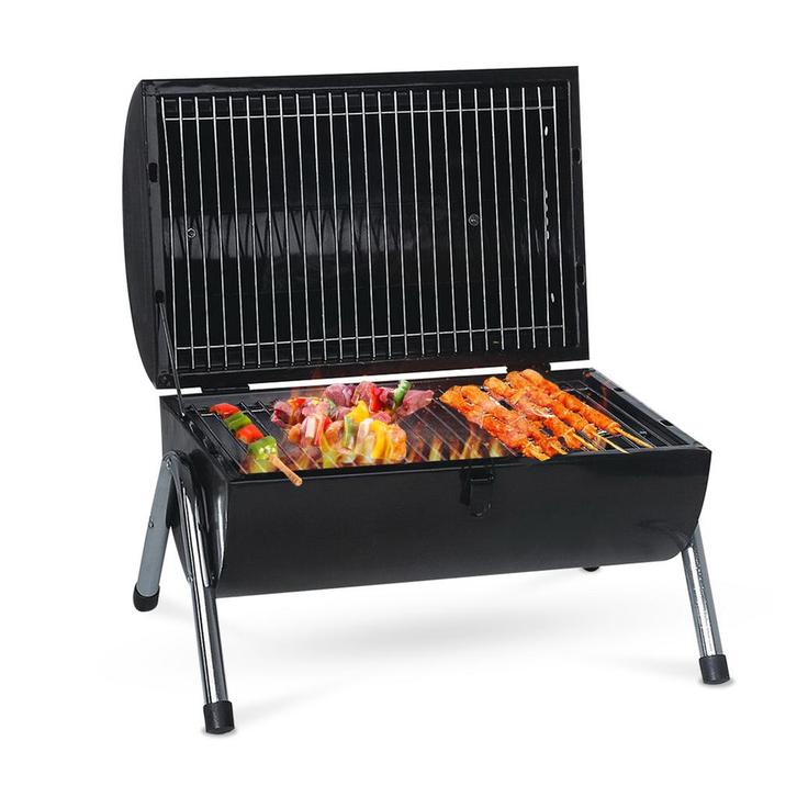 MaxxGarden Tafel Barbecue - Dubbel Grill Vlak - 38x52cm, Tuin en Terras, Houtskoolbarbecues, Nieuw, Ophalen of Verzenden