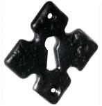 Sleutelplaatje Ruit ijzer zwart, Doe-het-zelf en Bouw, Nieuw, Overige materialen, Klink of Kruk