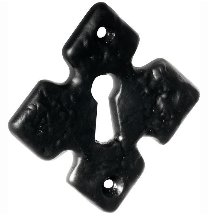 Sleutelplaatje Ruit ijzer zwart, Doe-het-zelf en Bouw, Hang- en Sluitwerk, Klink of Kruk, Nieuw, Overige materialen