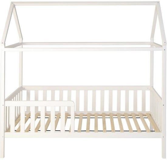 Huisbed huisje - kinderbed - hout - met hek - 200 x 90 cm..., Kinderen en Baby's, Kinderkamer | Bedden, Nieuw, Ophalen of Verzenden