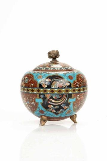 Brûleur dencens - Cloisonné - Un tory avec des émaux