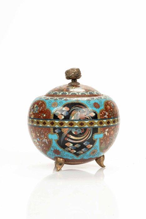 Brûleur dencens - Cloisonné - Un tory avec des émaux, Antiek en Kunst, Antiek | Overige Antiek