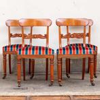 Bijzetstoel - Hout - 4 Carlo X stoelen met wielen