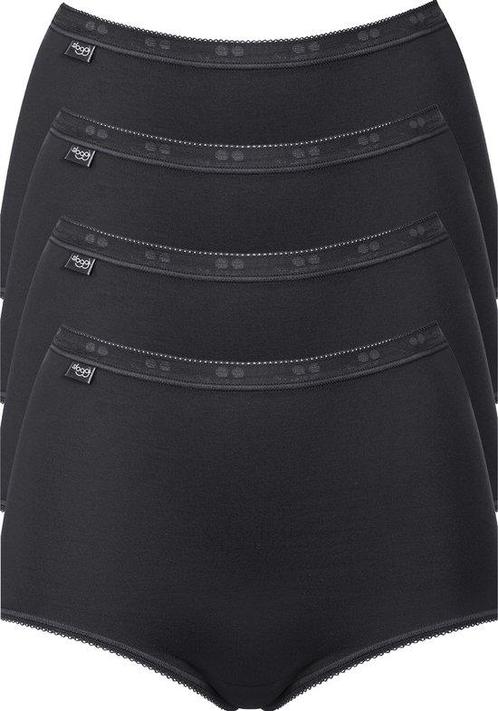 sloggi Basic+ Dames Maxi slip - 4-pack - Zwart - Maat 44, Kleding | Dames, Ondergoed en Lingerie, Verzenden