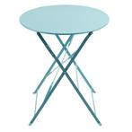 Inklapbare Tafel | Staal | Turquoise | In-/Outdoor |, Zakelijke goederen, Verzenden, Nieuw in verpakking