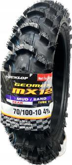 Dunlop Geomax MX 12 Cross achterband 70/100-10, Motoren, Verzenden, Nieuw