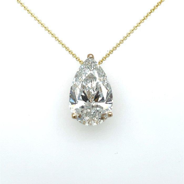 Halsketting - 14 karaat Geel goud - 5.08ct. tw. Diamant, Handtassen en Accessoires, Kettingen