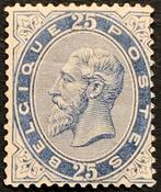 België 1883/1945 - Leopold II 25c Lichtblauw - OBP 40, Timbres & Monnaies, Timbres | Europe | Belgique