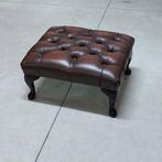 Chesterfield style - Kruk - Hout, Leder - Puff chesterfield