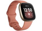 Fitbit Versa 3 - Smartwatch - Ingebouwde GPS - Goud Roze, Verzenden, Zo goed als nieuw, Fitbit