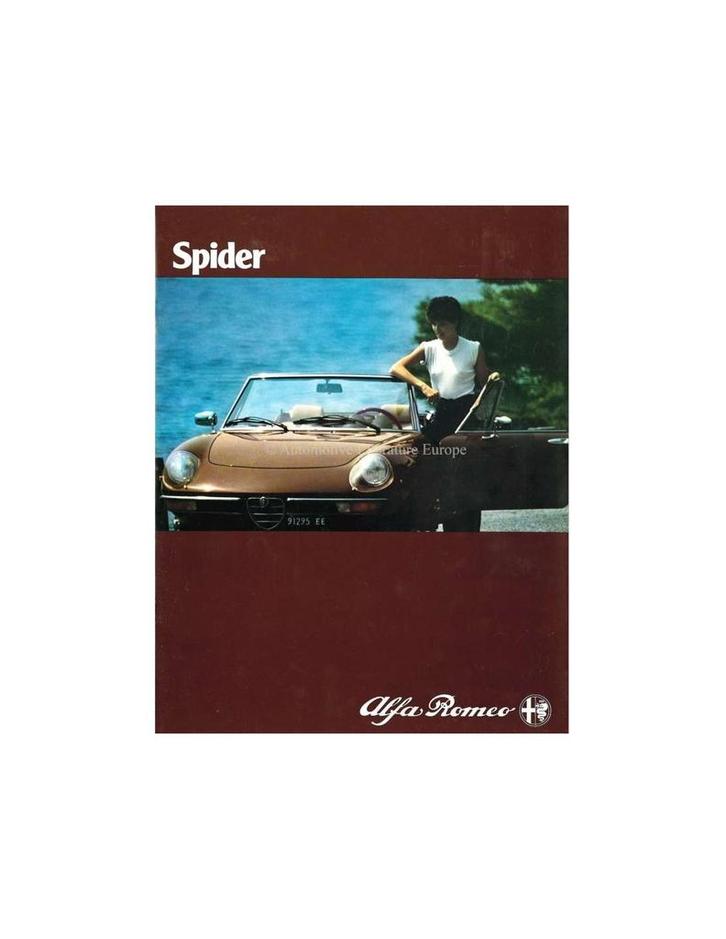 1981 ALFA ROMEO SPIDER BROCHURE FRANS, Boeken, Auto's | Folders en Tijdschriften