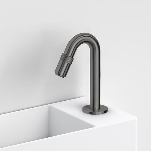 Fonteinkraan Clou Freddo 9 Geborsteld Gunmetal PVD, Doe-het-zelf en Bouw, Sanitair, Kraan, Nieuw, Ophalen of Verzenden