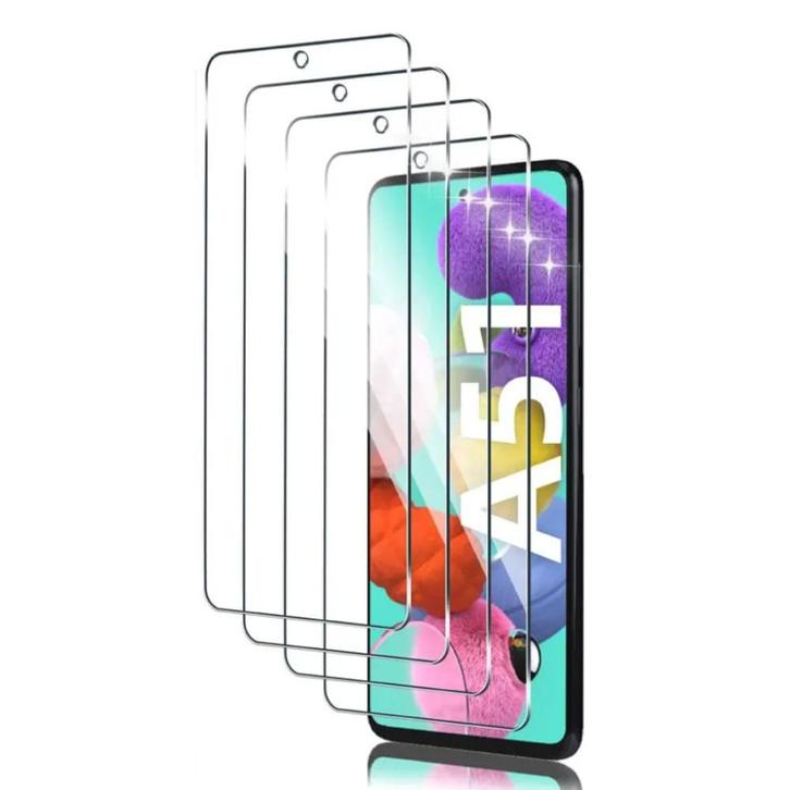 4-Pack Samsung Galaxy A51 Screen Protector - 9H Film Gehard, Telecommunicatie, Mobiele telefoons | Hoesjes en Screenprotectors | Overige merken