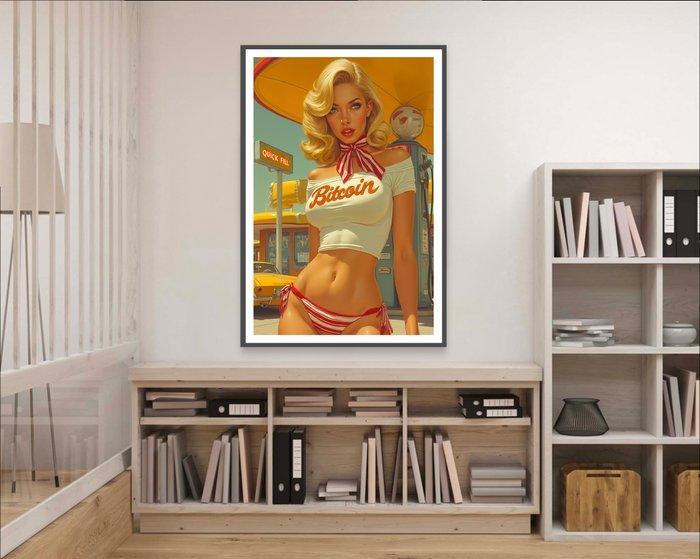 NumericEric - Bitcoin Babe (XL), Antiek en Kunst, Kunst | Designobjecten