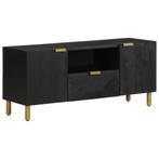 vidaXL tv-meubel 105x33x46 cm bewerkt hout zwart, Huis en Inrichting, Verzenden, Nieuw