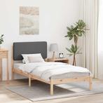 vidaXL Bedframe met Gevoerde Hoofdbord Donkergrijs 80 x 200, Huis en Inrichting, Slaapkamer | Bedden, Verzenden, Nieuw