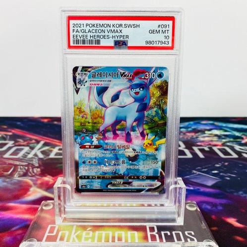 Pokémon Graded card - FA Glaceon VMAX #091 - Eevee, Hobby & Loisirs créatifs, Jeux de cartes à collectionner | Pokémon