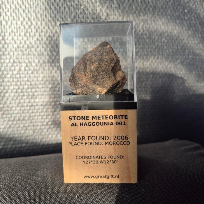 Meteorieten collectie in display 2 originele meteorieten -, Verzamelen, Mineralen en Fossielen