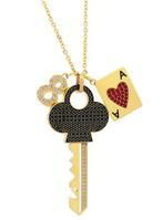 Swarovski - Beeldje - Ketting met 3 Hangers - Kristal, Antiek en Kunst